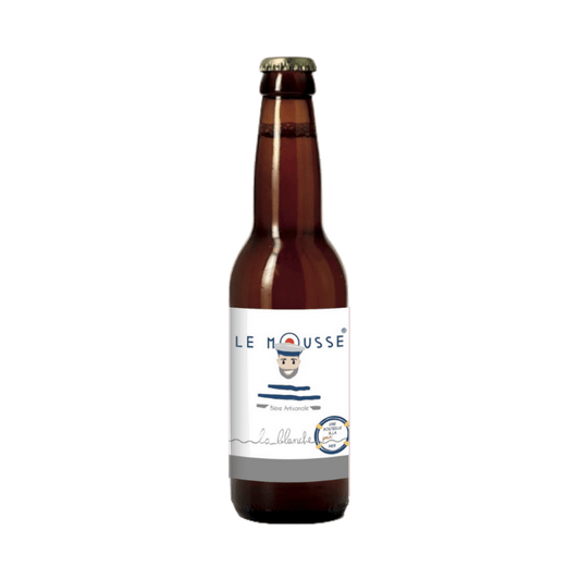 Bouteille de bière en 33cl Le Mousse blanche