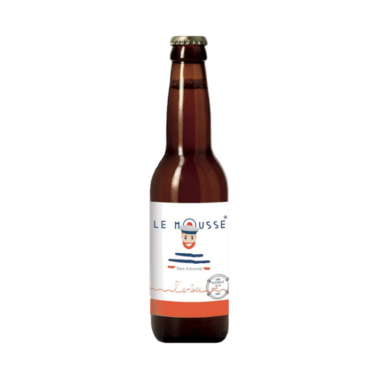 Bouteille de bière 33cl ambrée Le Mousse