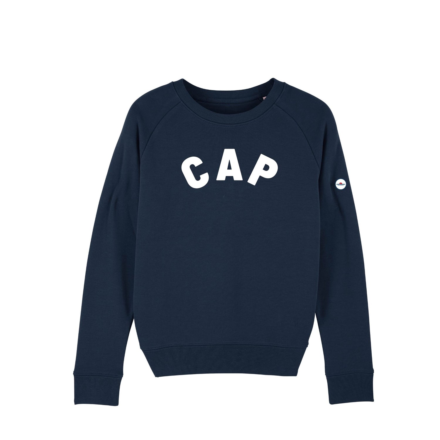 sweat shirt cap bleu le mousse