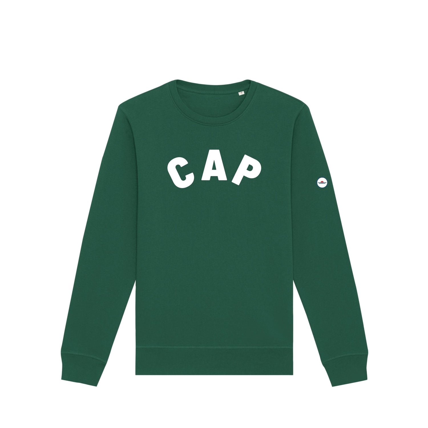 sweat shirt cap vert le mousse