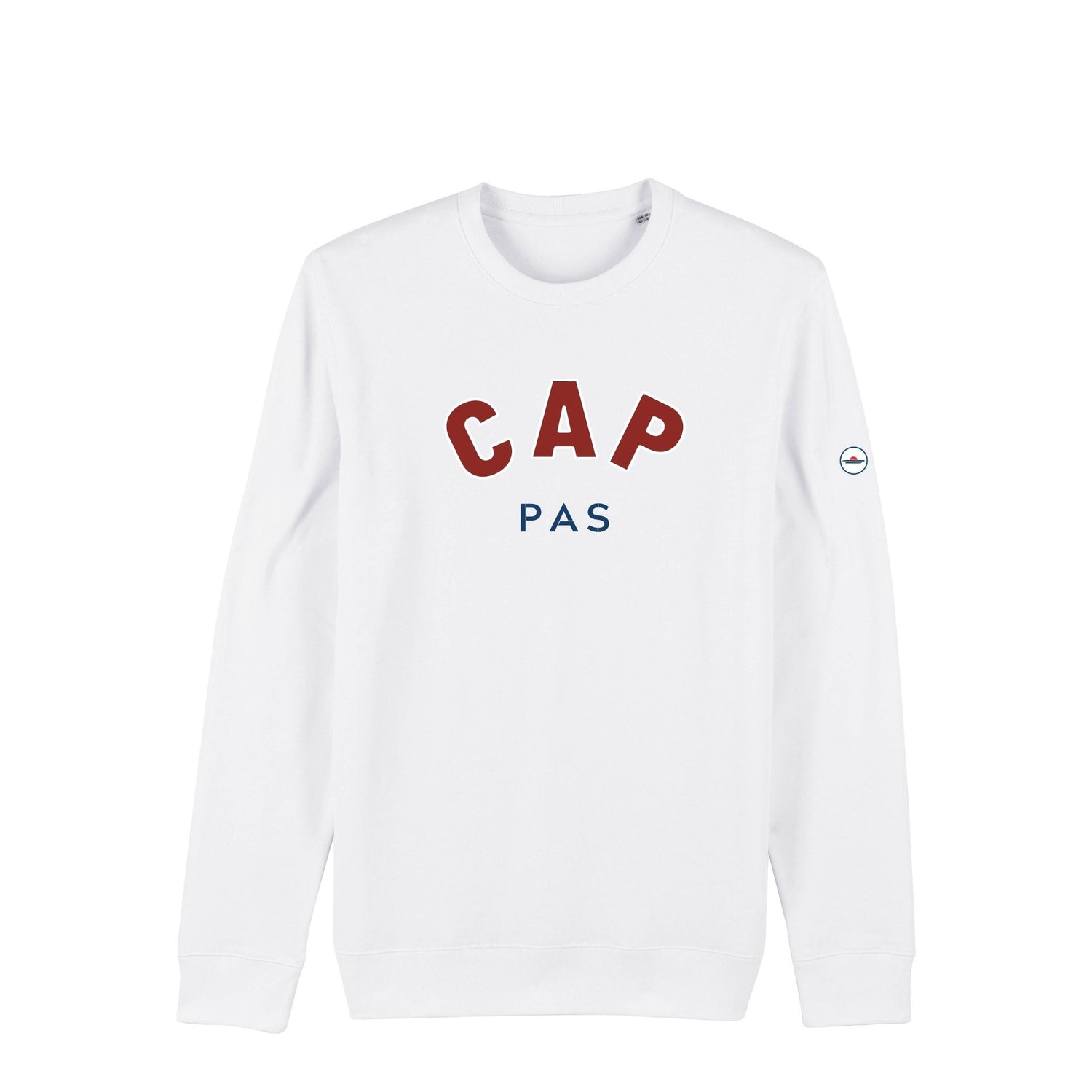 sweat shirt pas cap blanc 2 le mousse