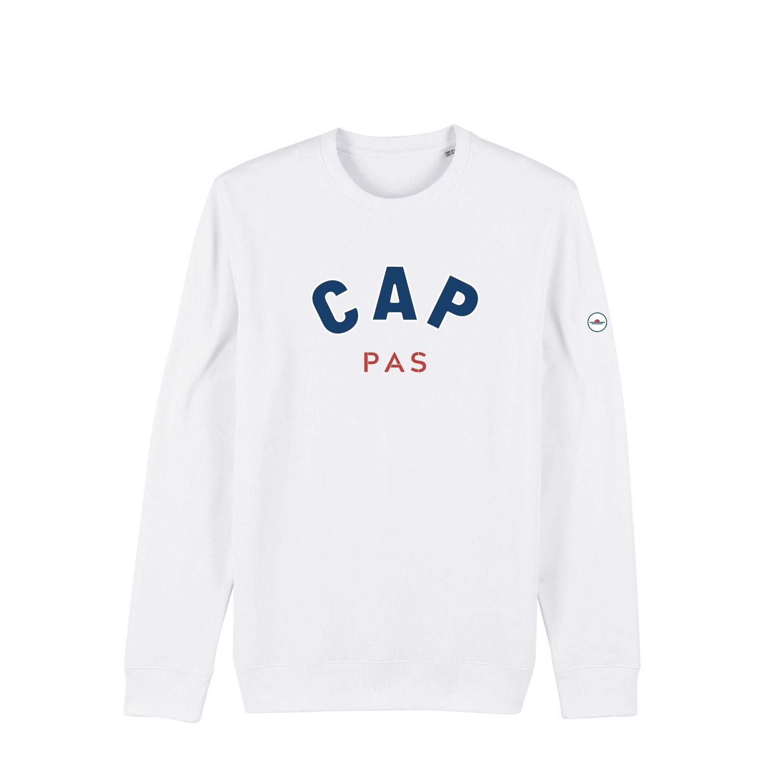 sweat shirt pas cap blanc le mousse