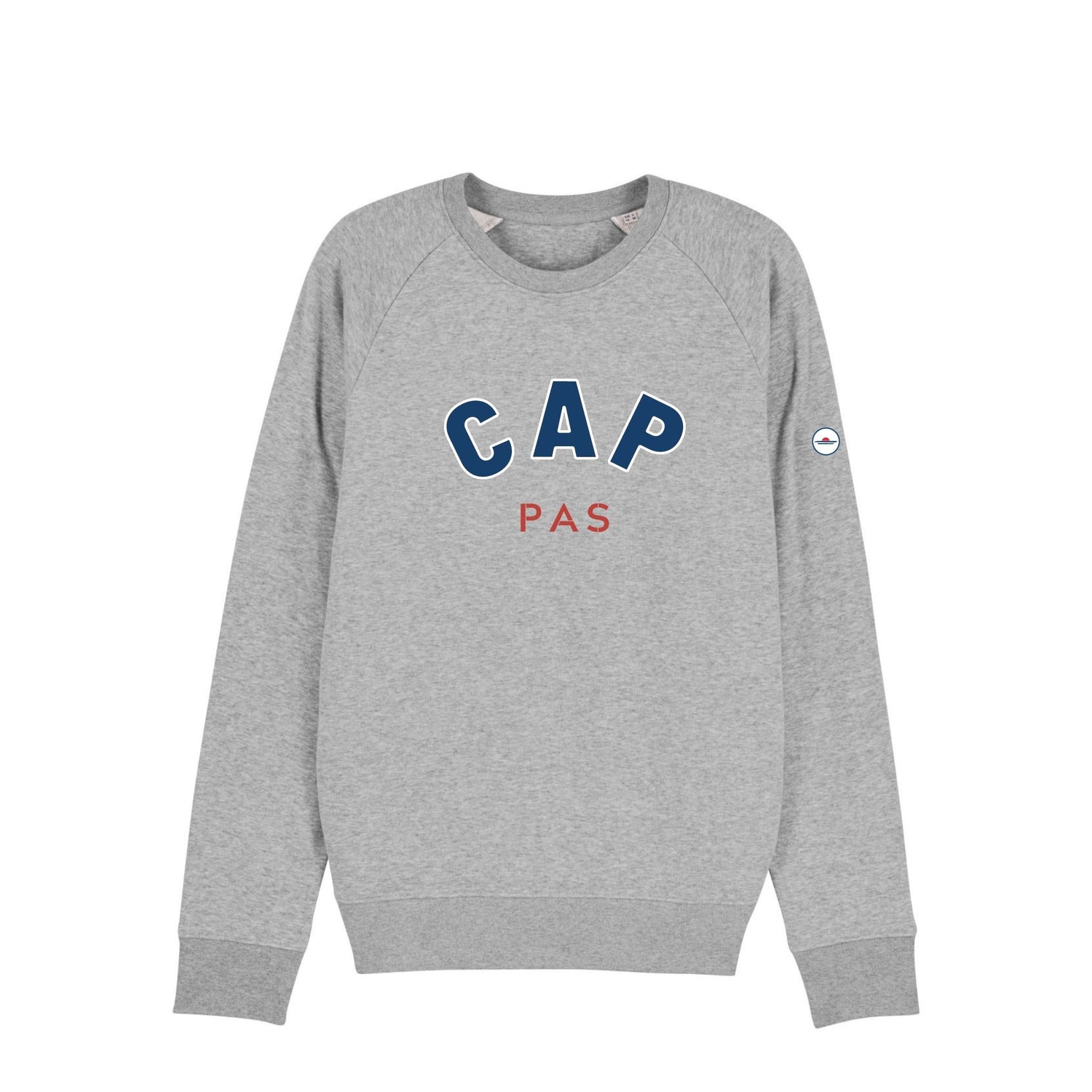 sweat shirt pas cap gris le mousse