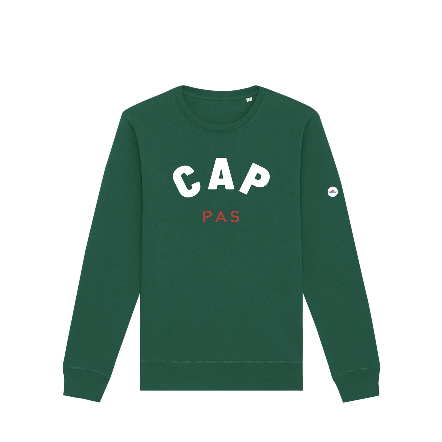 sweat shirt pas cap vert le mousse