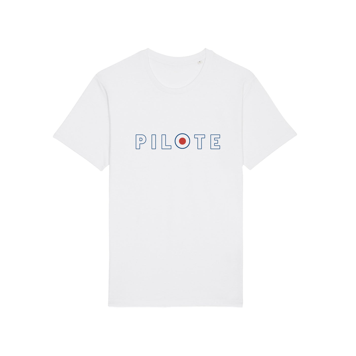 t shirt pilote le mousse blanc