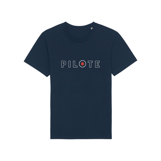 t shirt pilote le mousse bleu